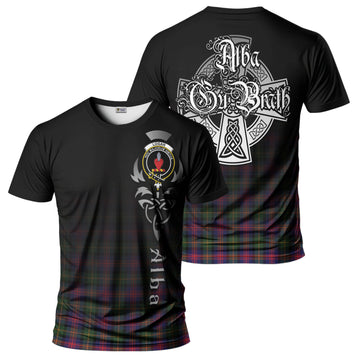 Logan Modern Tartan T-Shirt Featuring Alba Gu Brath Family Crest Celtic Inspired