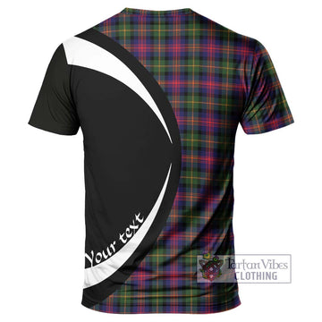 Logan Tartan T-Shirt with Family Crest Circle Style