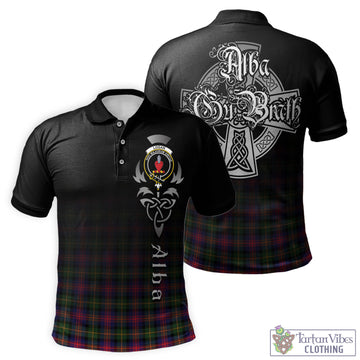 Logan Modern Tartan Polo Shirt Featuring Alba Gu Brath Family Crest Celtic Inspired