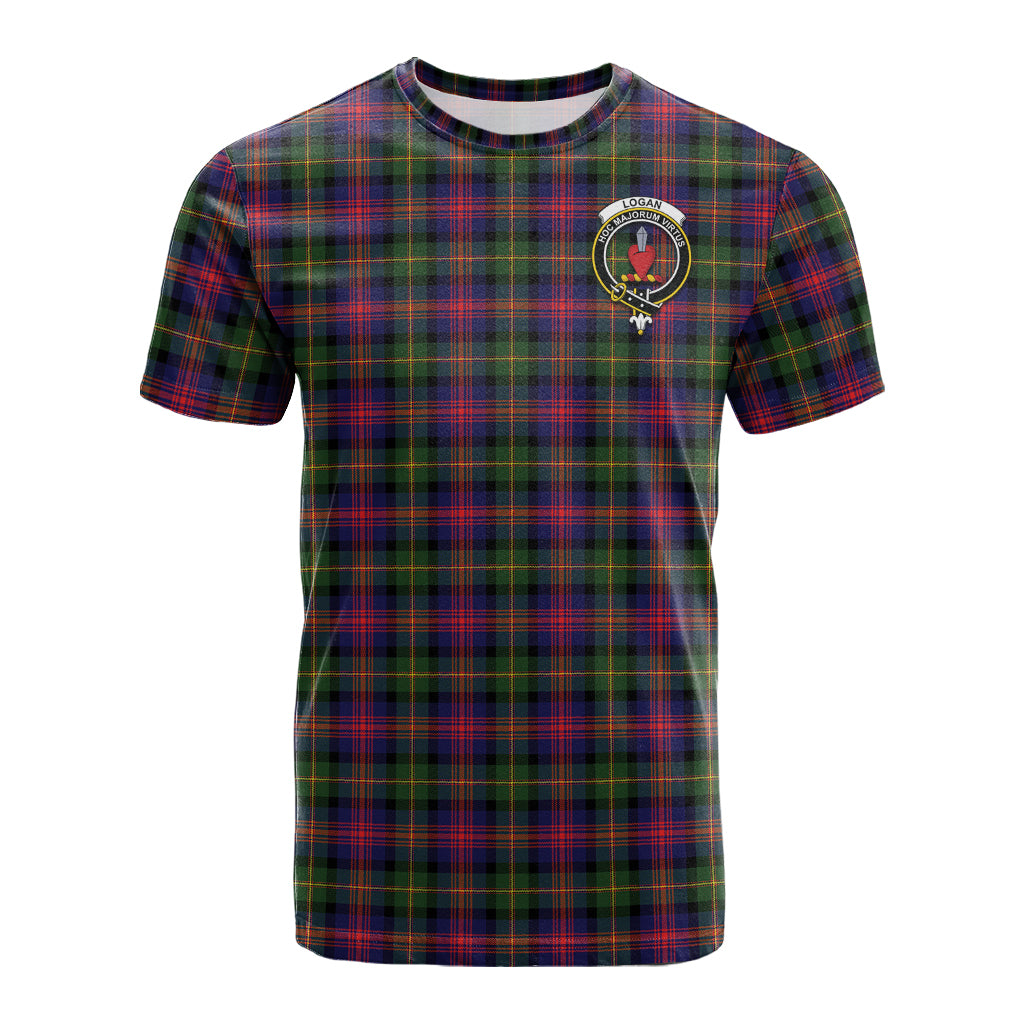 Logan Tartan T-Shirt with Family Crest - Tartan Vibes Clothing