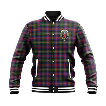 Logan Tartan Baseball Jacket with Family Crest