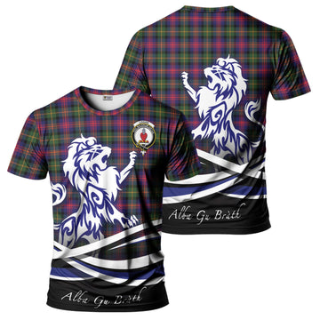 Logan Modern Tartan T-Shirt with Alba Gu Brath Regal Lion Emblem