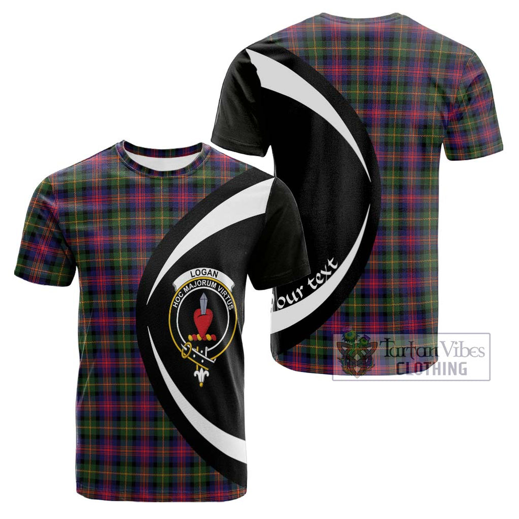 Logan Tartan Cotton T-shirt with Family Crest Circle Style Kid's Shirt - Tartan Vibes Clothing