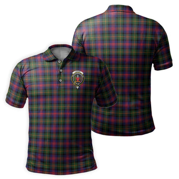 Logan Modern Tartan Men's Polo Shirt with Family Crest