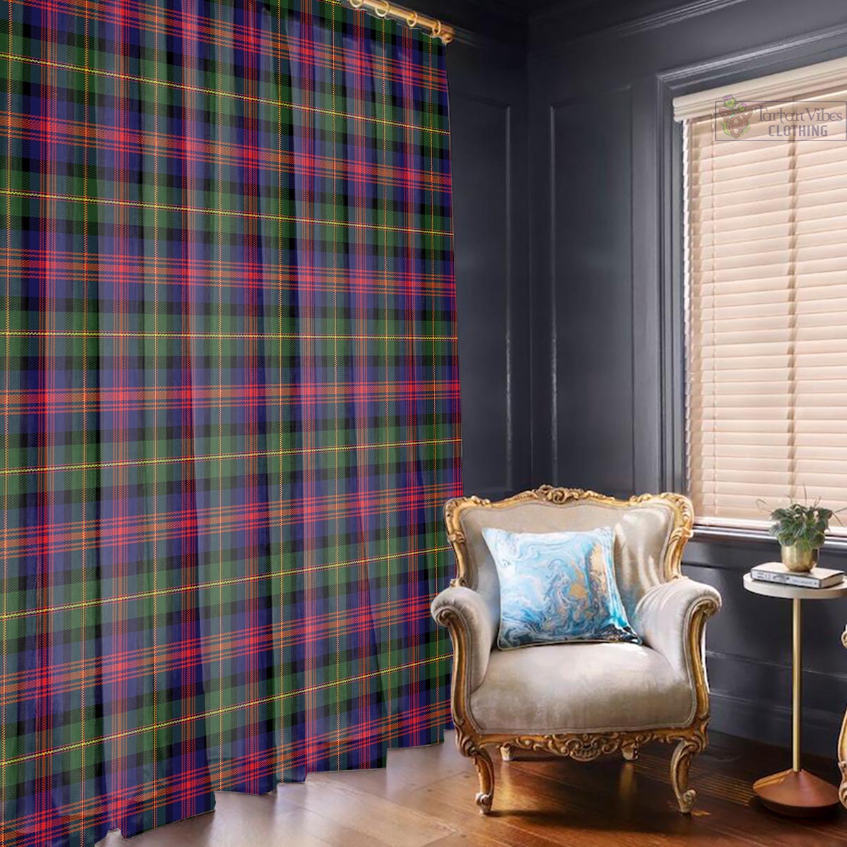 Logan Modern Tartan Window Curtain
