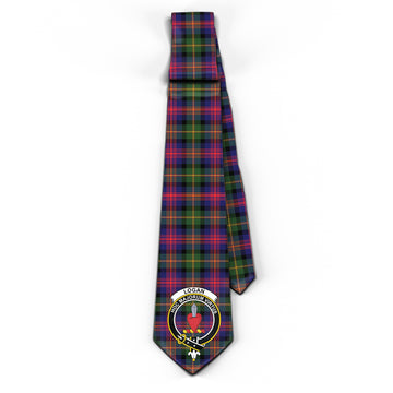 Logan Tartan Classic Necktie with Family Crest