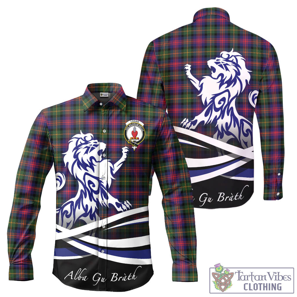 logan-modern-tartan-long-sleeve-button-up-shirt-with-alba-gu-brath-regal-lion-emblem