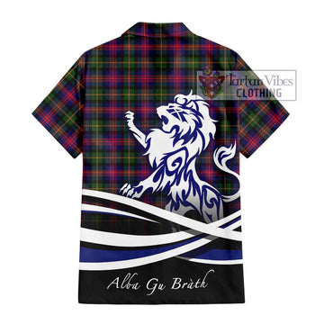 Logan Tartan Hawaiian Shirt with Alba Gu Brath Regal Lion Emblem