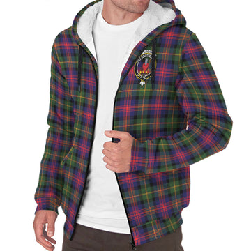 Logan Tartan Sherpa Hoodie with Family Crest