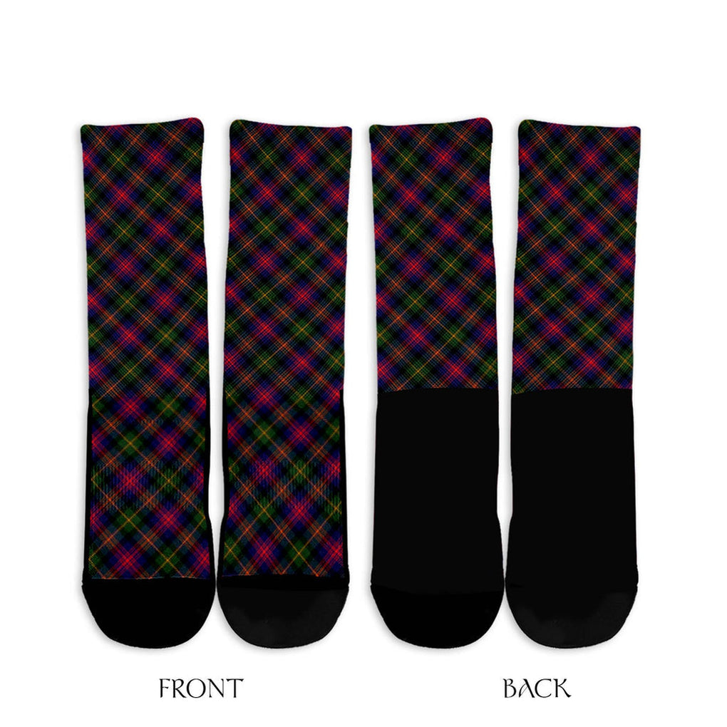 Logan Modern Tartan Crew Socks Cross Tartan Style - Tartanvibesclothing