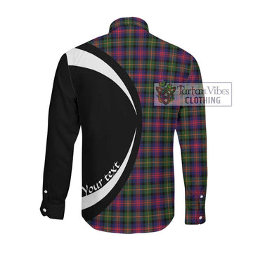 Logan Tartan Long Sleeve Button Up with Family Crest Circle Style