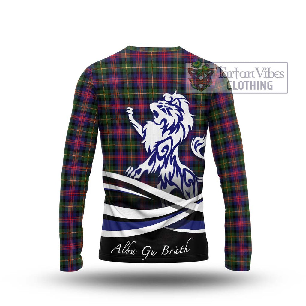 Logan Tartan Long Sleeve T-Shirt with Alba Gu Brath Regal Lion Emblem - Tartan Vibes Clothing