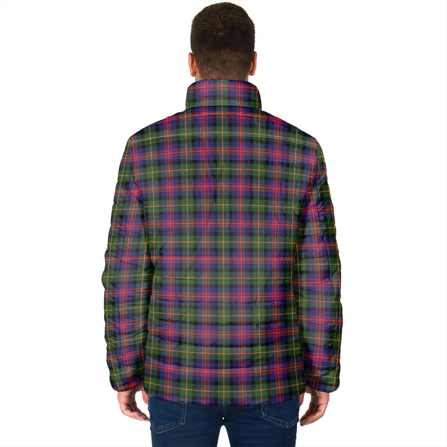 Logan Modern Tartan Padded Jacket with Family Crest - Tartanvibesclothing