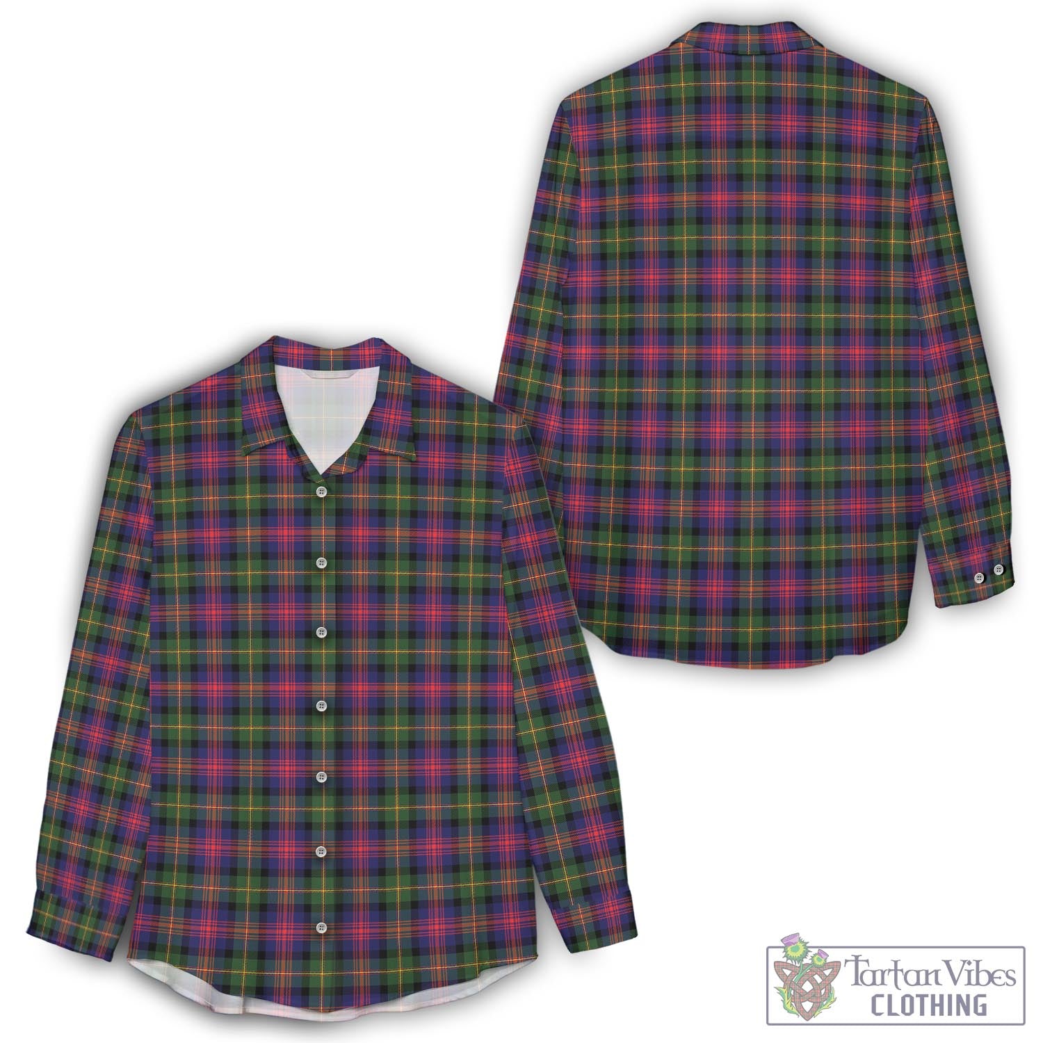 Logan Modern Tartan Womens Casual Shirt
