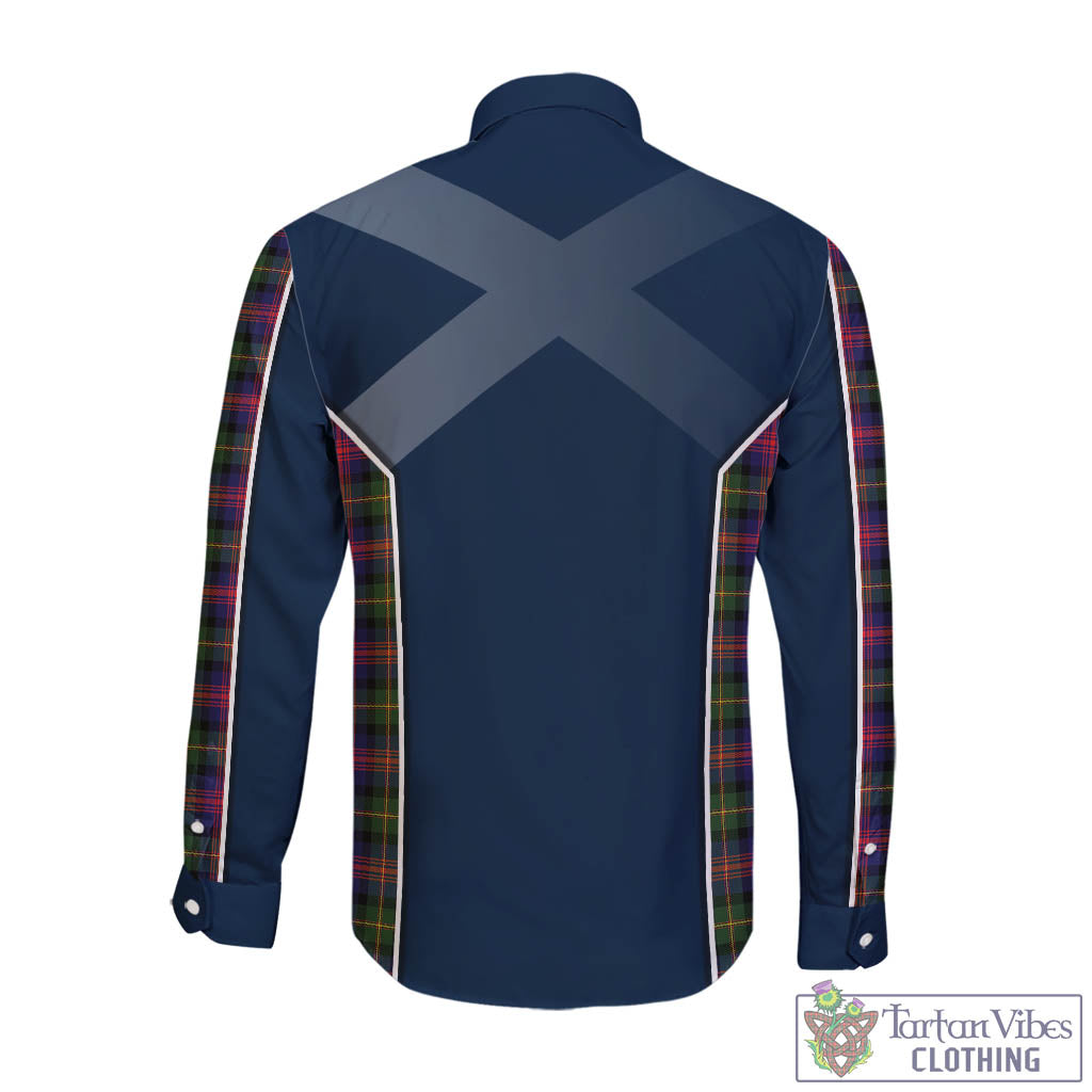 Tartan Vibes Clothing Logan Modern Tartan Long Sleeve Button Up Shirt with Family Crest and Lion Rampant Vibes Sport Style