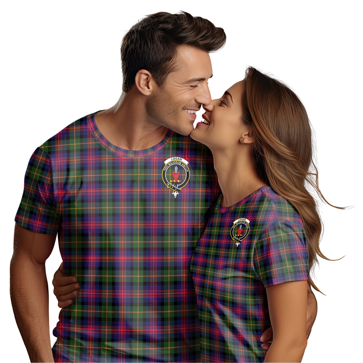 Logan Tartan T-Shirt with Family Crest - Tartan Vibes Clothing