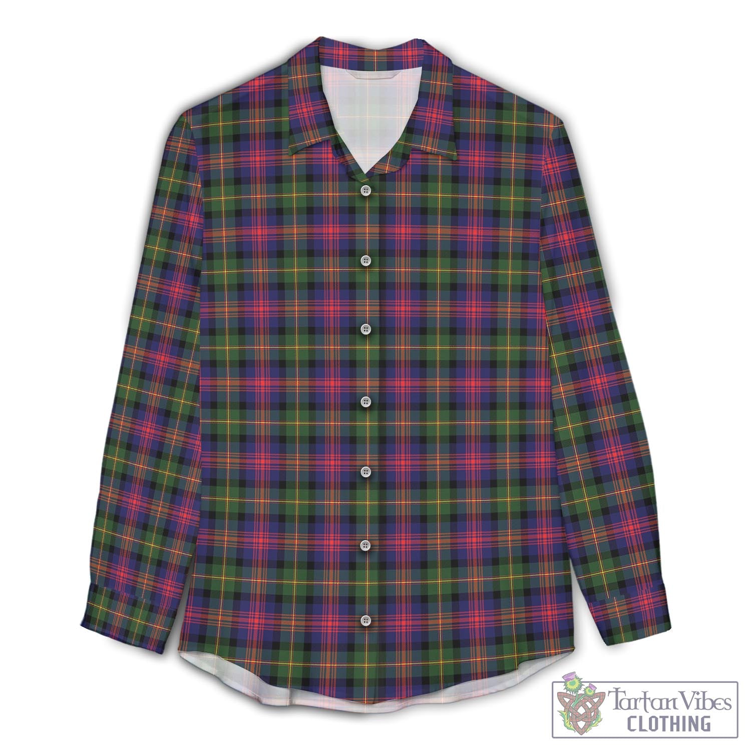 Logan Modern Tartan Womens Casual Shirt