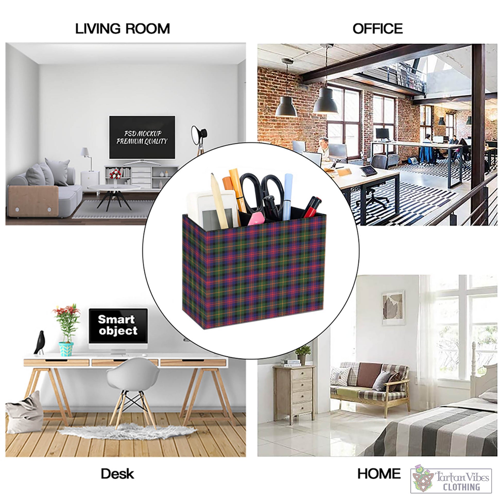 Tartan Vibes Clothing Logan Modern Tartan Pen Holder