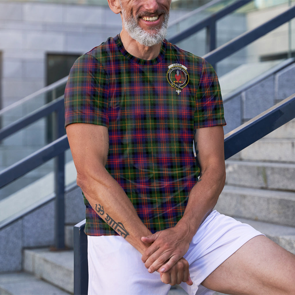 Logan Tartan T-Shirt with Family Crest - Tartan Vibes Clothing