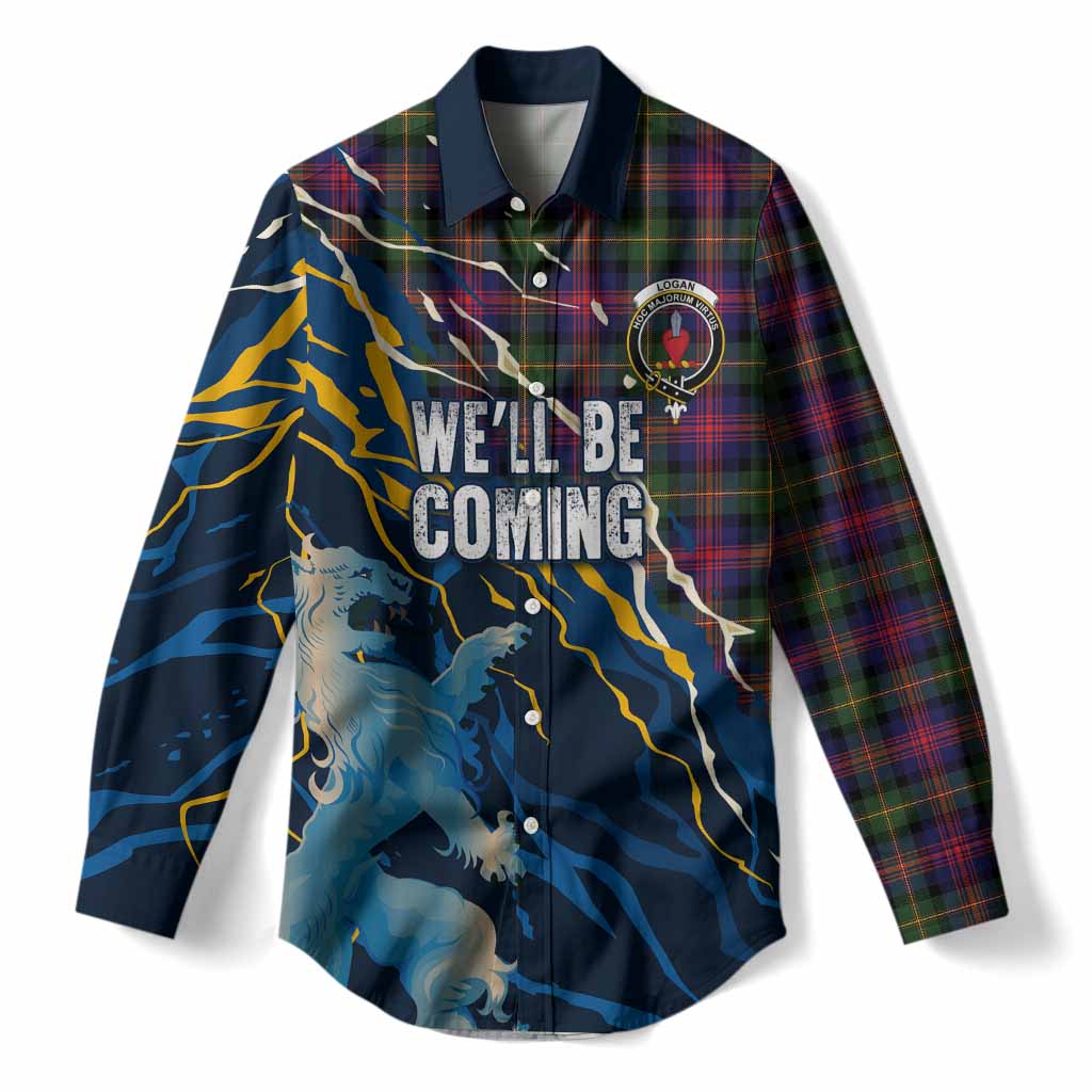 Logan Scotland Tartan Women Casual Shirt WC2026 Football - We'll Be Coming