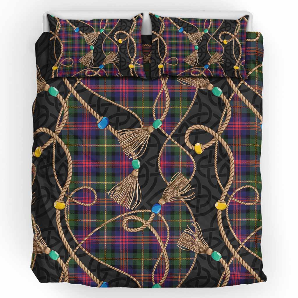 Logan Scottish Tartan Twisted Ropes Stylized Bedding Set UK Bedding Set UK King 91*87 inch - Tartan Vibes Clothing