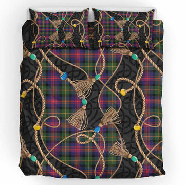 Logan Scottish Tartan Twisted Ropes Stylized Bedding Set UK Bedding Set UK King 91*87 inch - Tartan Vibes Clothing
