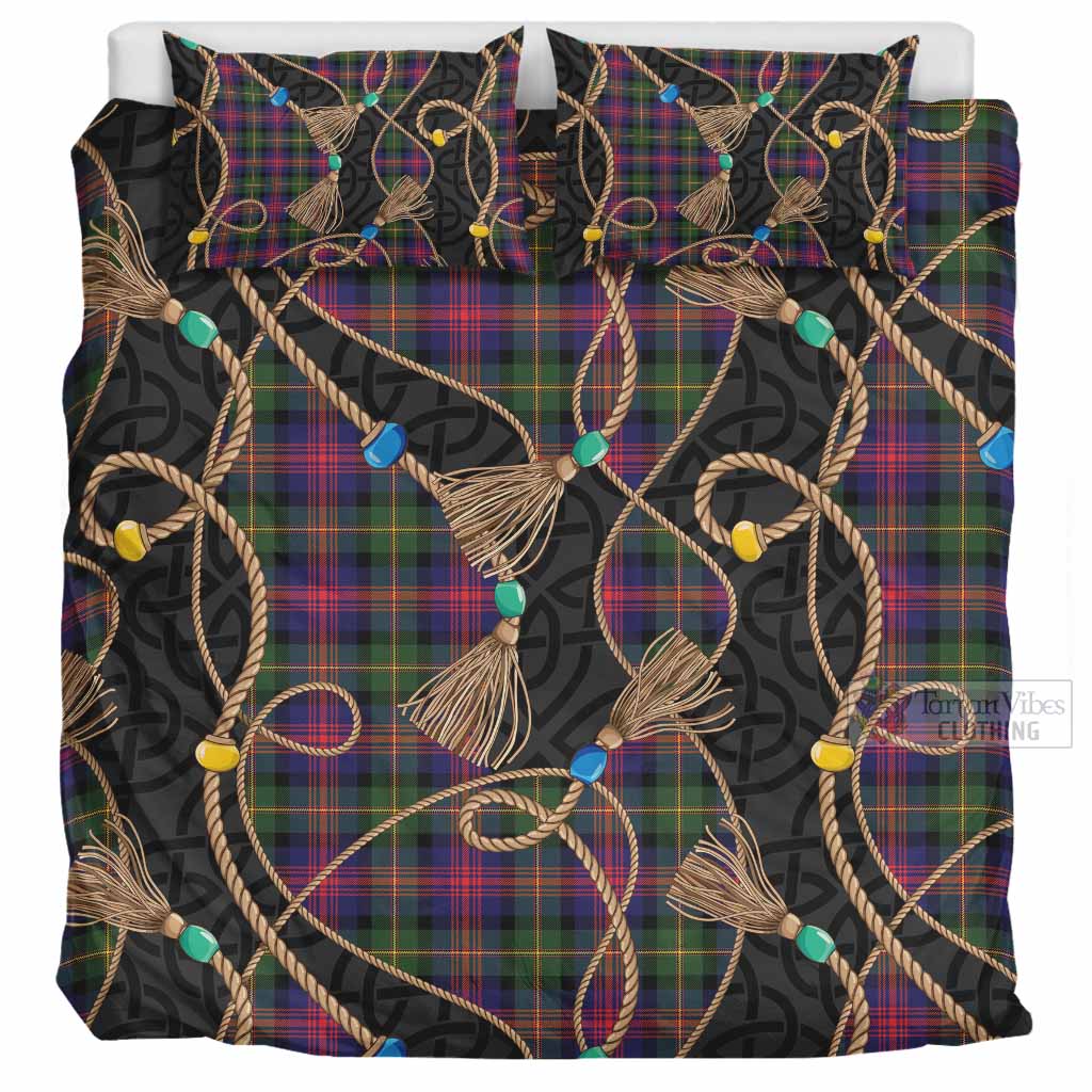 Logan Scottish Tartan Twisted Ropes Stylized Bedding Set UK Bedding Set UK Super King 104*94 inch - Tartan Vibes Clothing