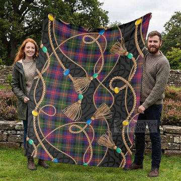 Logan Scottish Tartan Twisted Ropes Stylized Blanket - Tartan Vibes Clothing