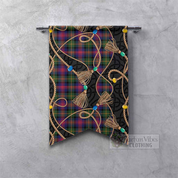Logan Scottish Tartan Twisted Ropes Stylized Gonfalon Fishtail - Tartan Vibes Clothing