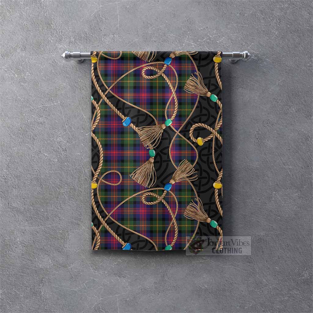 Logan Scottish Tartan Twisted Ropes Stylized Gonfalon Rectangle - Tartan Vibes Clothing