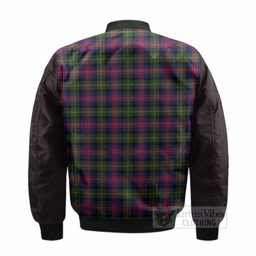 Logan Tartan Accent Bomber Jacket with Family Crest