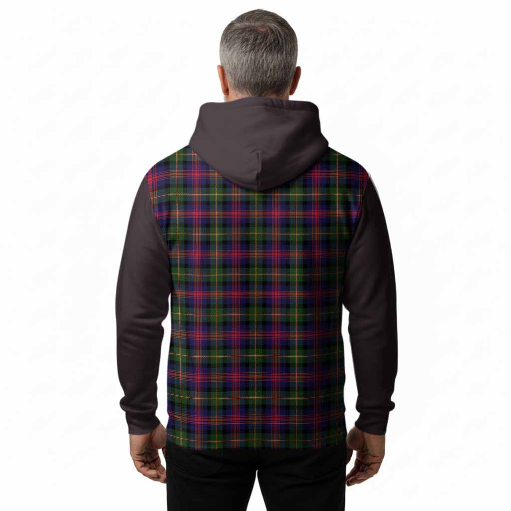 Logan Tartan Accent Hoodie with Family Crest
