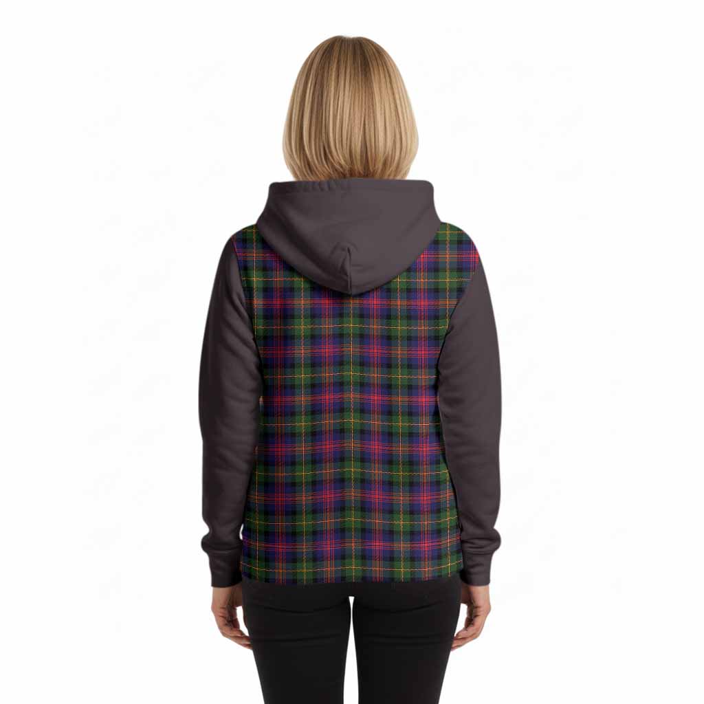 Logan Tartan Accent Hoodie with Family Crest