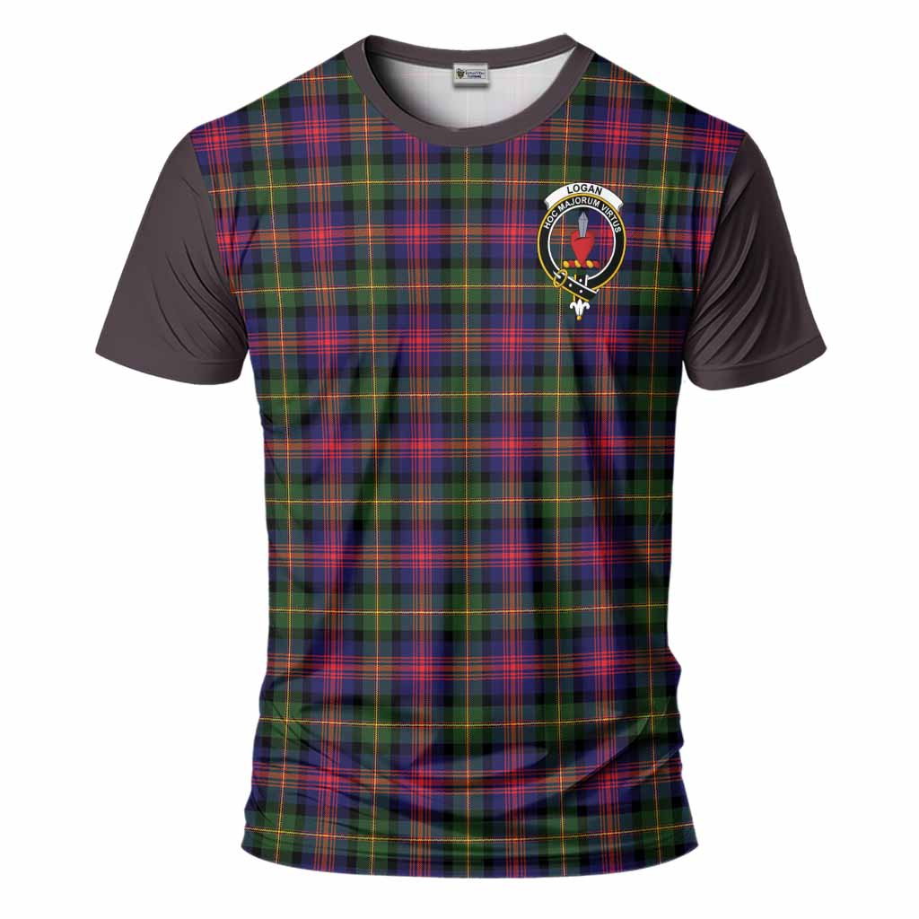 Logan Tartan Accent T-Shirt with Family Crest