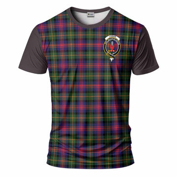 Logan Tartan Accent T-Shirt with Family Crest