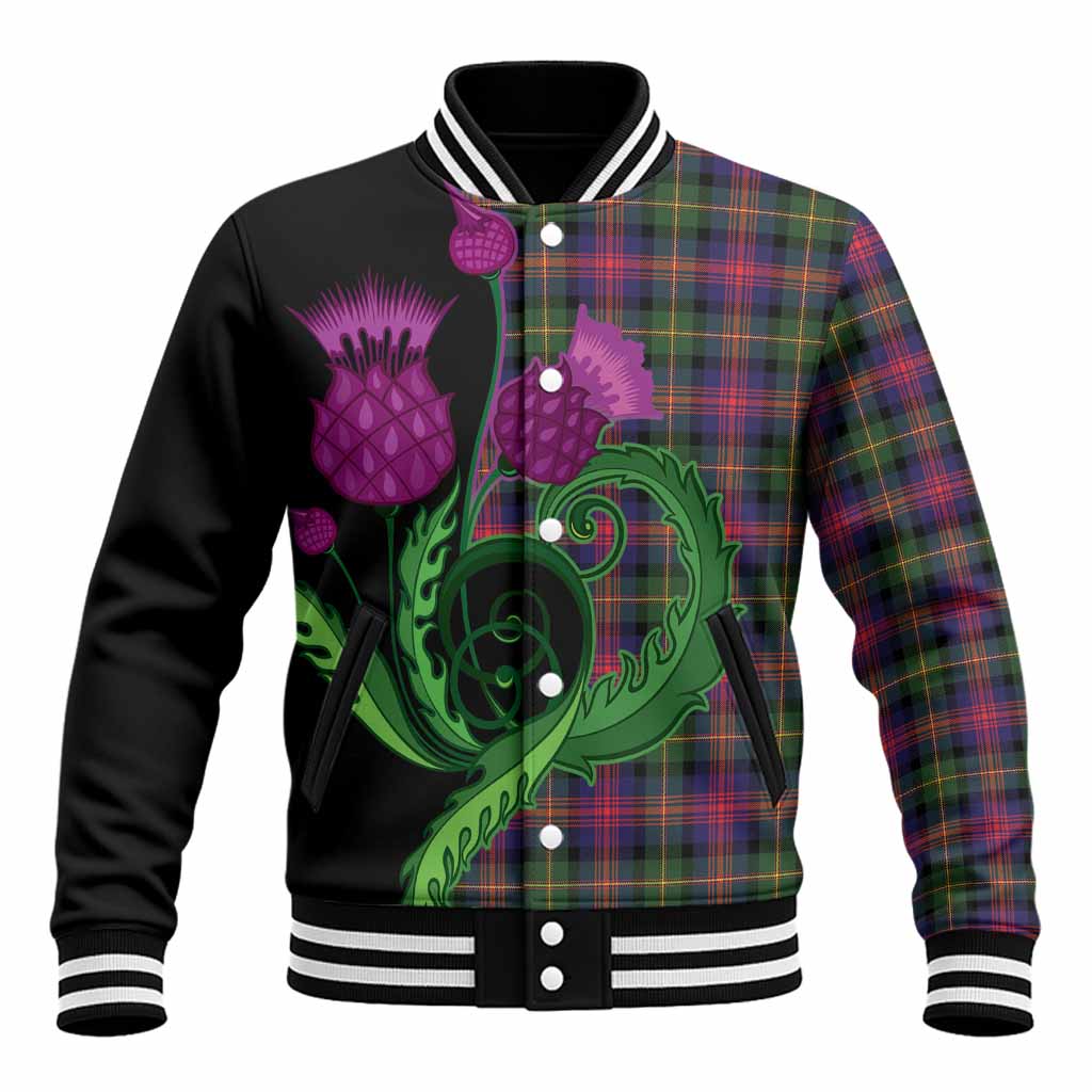 Logan Tartan Baseball Jacket Traditional Scottish Thistle
