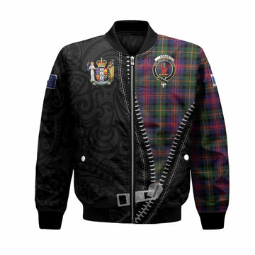 Logan Tartan Bomber Jacket New Zealand Pattern Unique Zipper Stylized