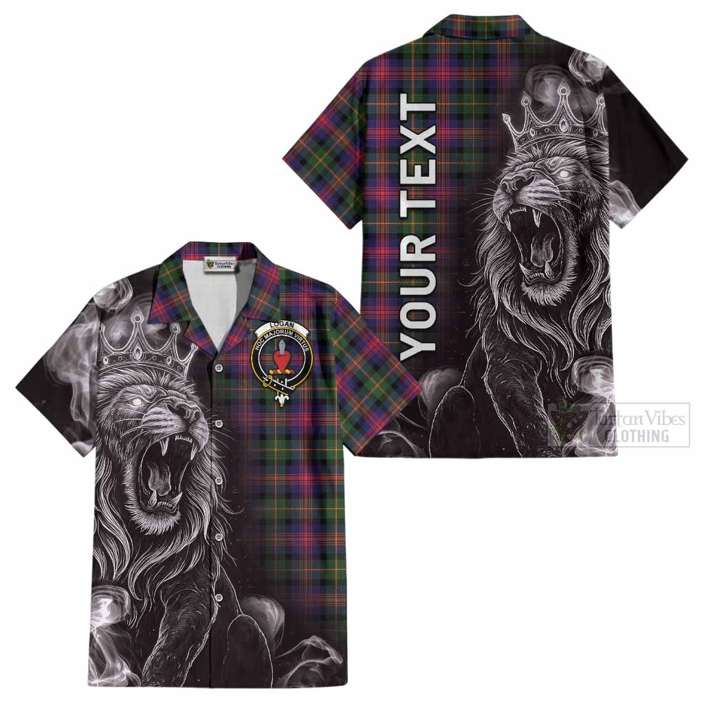 Logan Tartan Cotton Hawaiian Shirt Roaring Lion Heritage