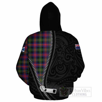 Logan Tartan Cotton Hoodie New Zealand Pattern Unique Zipper Stylized