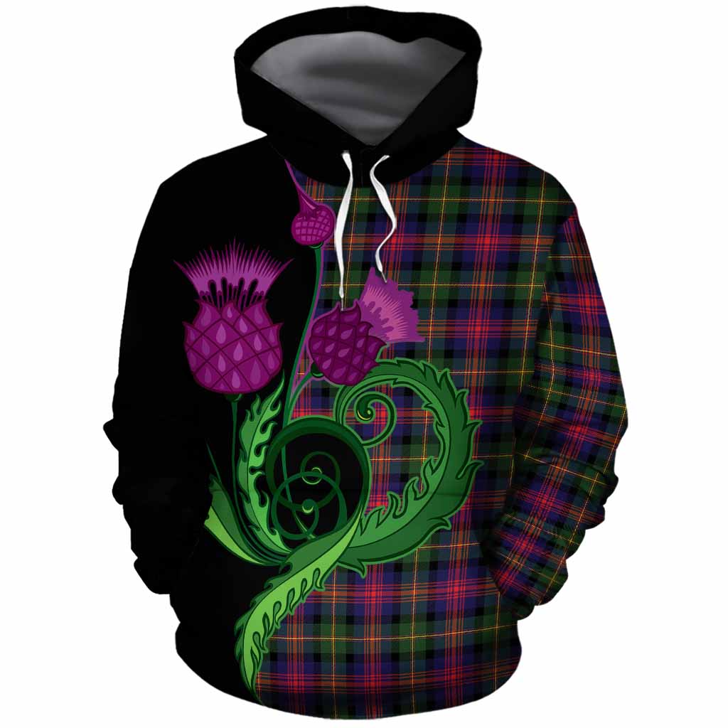 Logan Tartan Cotton Hoodie Traditional Scottish Thistle