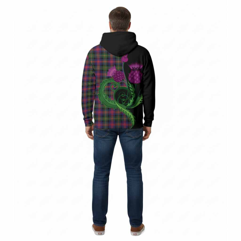 Logan Tartan Cotton Hoodie Traditional Scottish Thistle