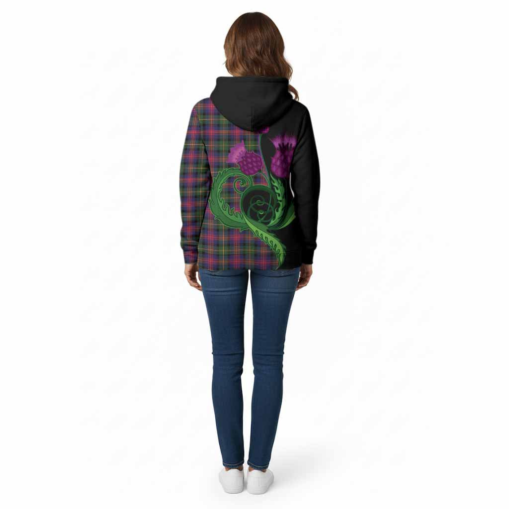 Logan Tartan Cotton Hoodie Traditional Scottish Thistle