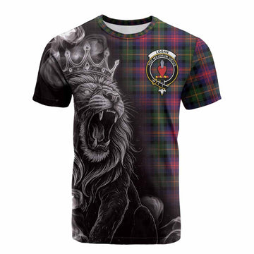 Logan Tartan Cotton T-shirt Roaring Lion Heritage