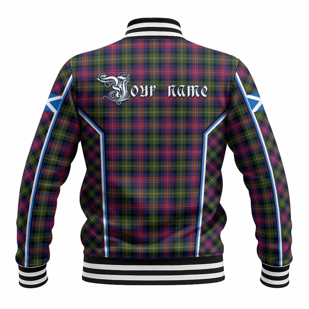 Logan Tartan Crest Baseball Jacket Scotland Coat of Arm Flag Style - Tartan Vibes Clothing