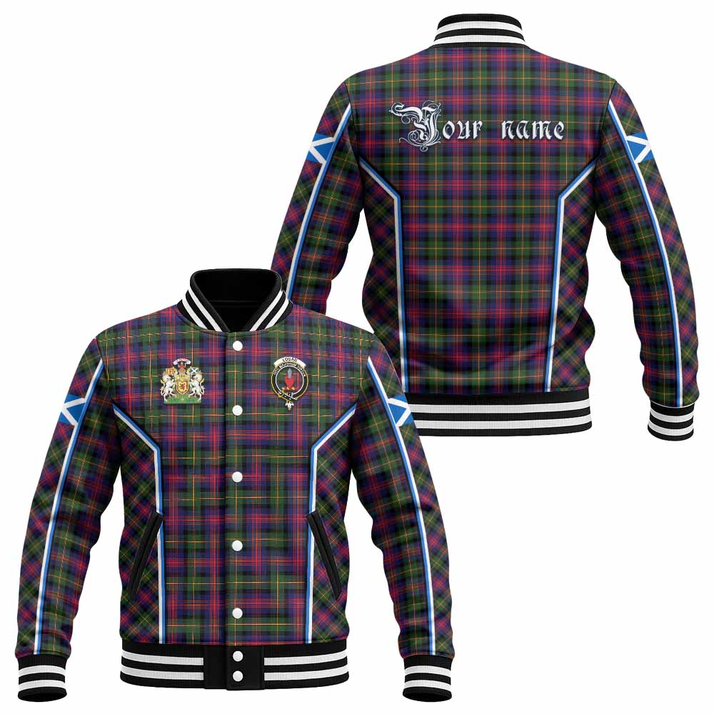 Logan Tartan Crest Baseball Jacket Scotland Coat of Arm Flag Style - Tartan Vibes Clothing