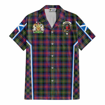 Logan Tartan Crest Cotton Hawaiian Shirt Scotland Coat of Arm Flag Style - Tartan Vibes Clothing