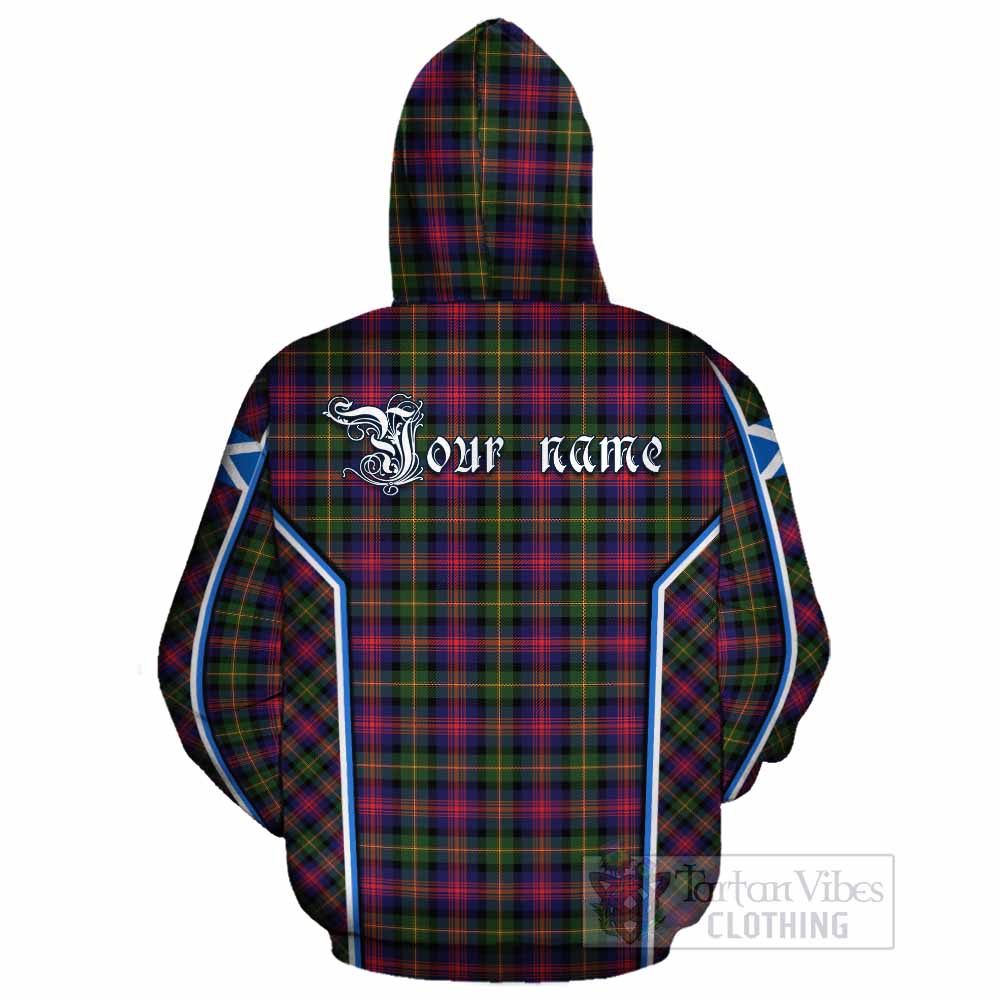 Logan Tartan Crest Cotton Hoodie Scotland Coat of Arm Flag Style - Tartan Vibes Clothing