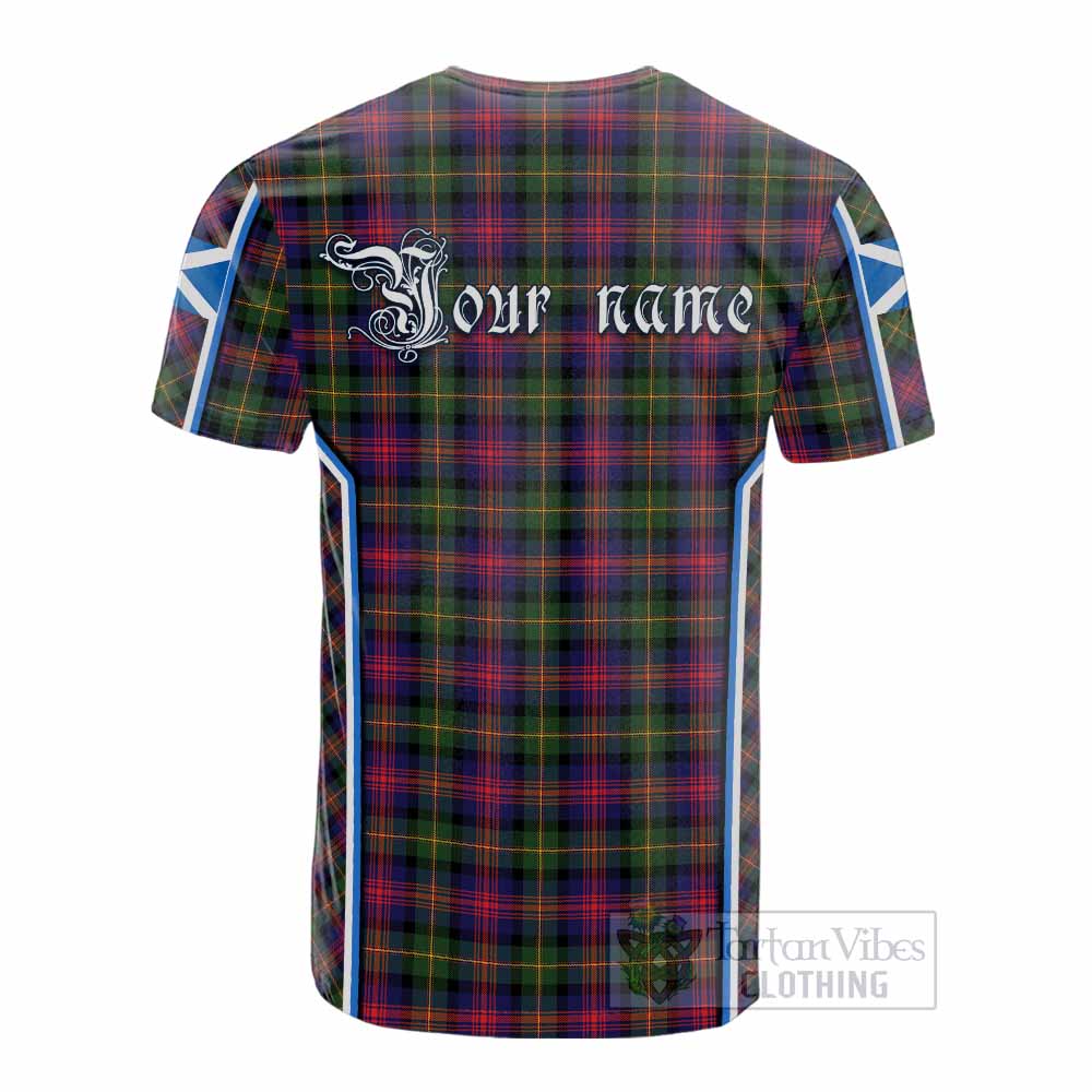Logan Tartan Crest Cotton T-shirt Scotland Coat of Arm Flag Style - Tartan Vibes Clothing