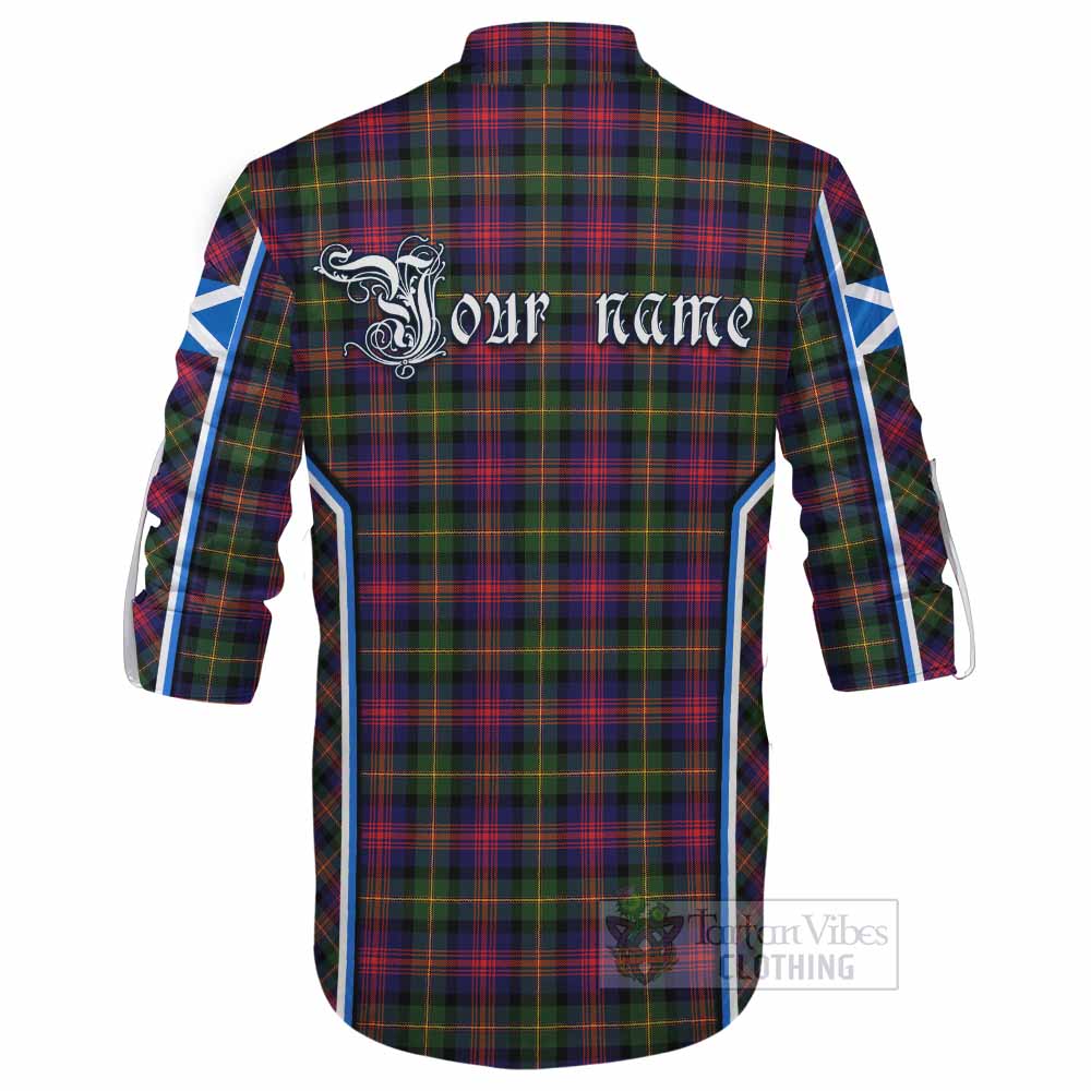 Logan Tartan Crest Ghillie Kilt Shirt Scotland Coat of Arm Flag Style - Tartan Vibes Clothing