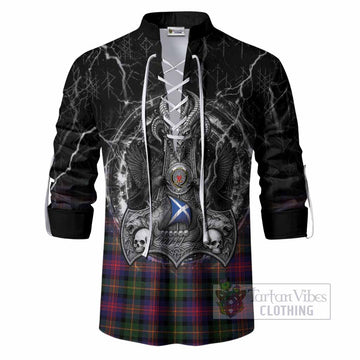 Logan Tartan Crest Ghillie Shirt Celtic Odin's Raven Legacy